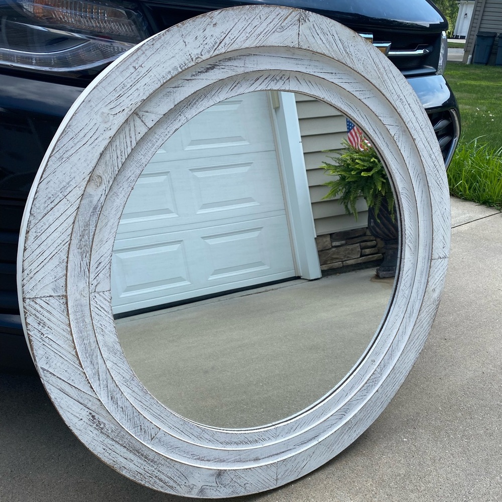 Hobby lobby mirror! Farmhouse style